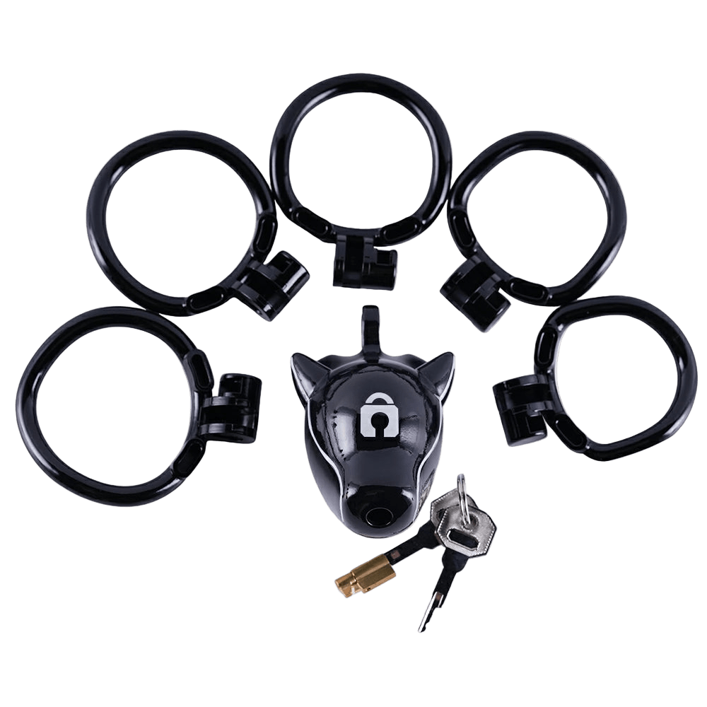 Furjoi Drone Hood Chastity Cage White - The Pup Play Hub