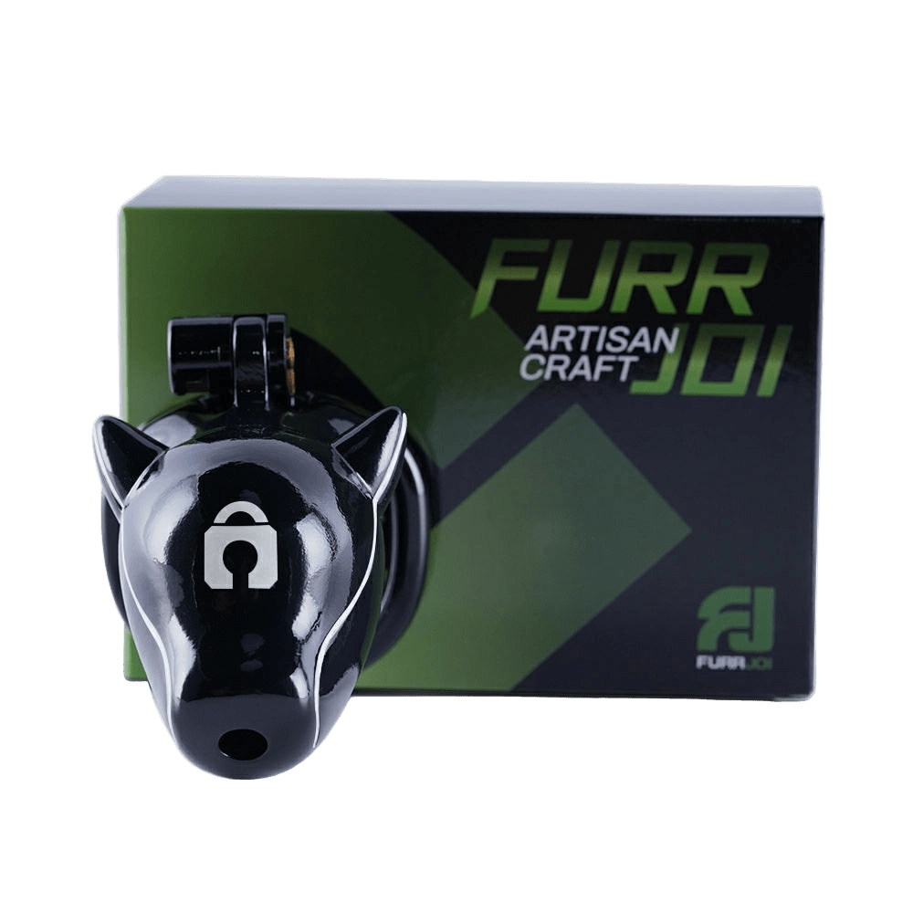 Furjoi Drone Hood Chastity Cage White - The Pup Play Hub