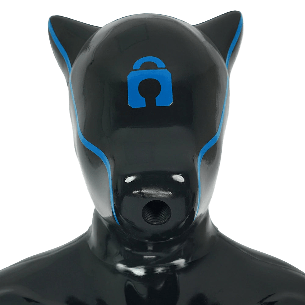 Furrjoi Padlock Drone Hood Blue - The Pup Play Hub