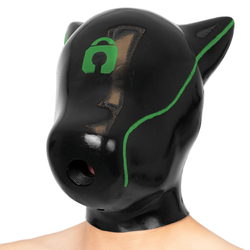 Furrjoi Padlock Drone Hood Green - The Pup Play Hub