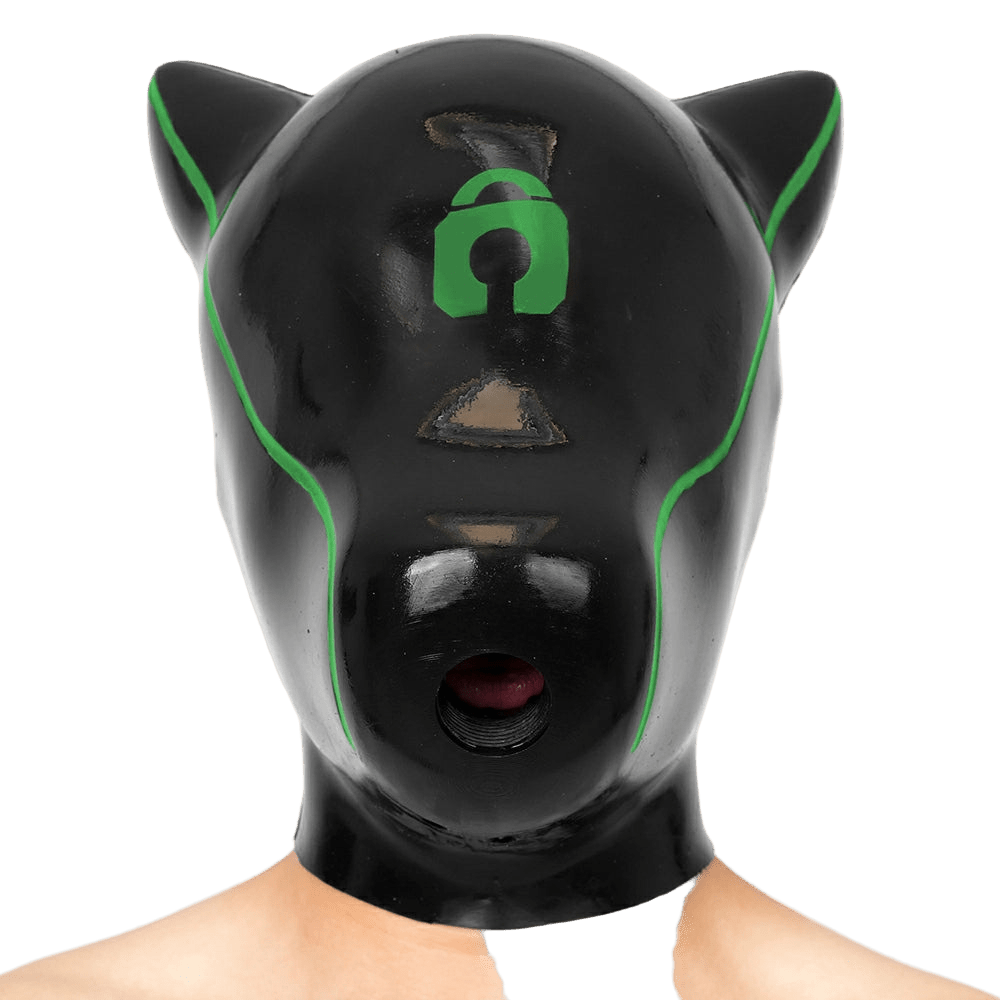 Furrjoi Padlock Drone Hood Green - The Pup Play Hub