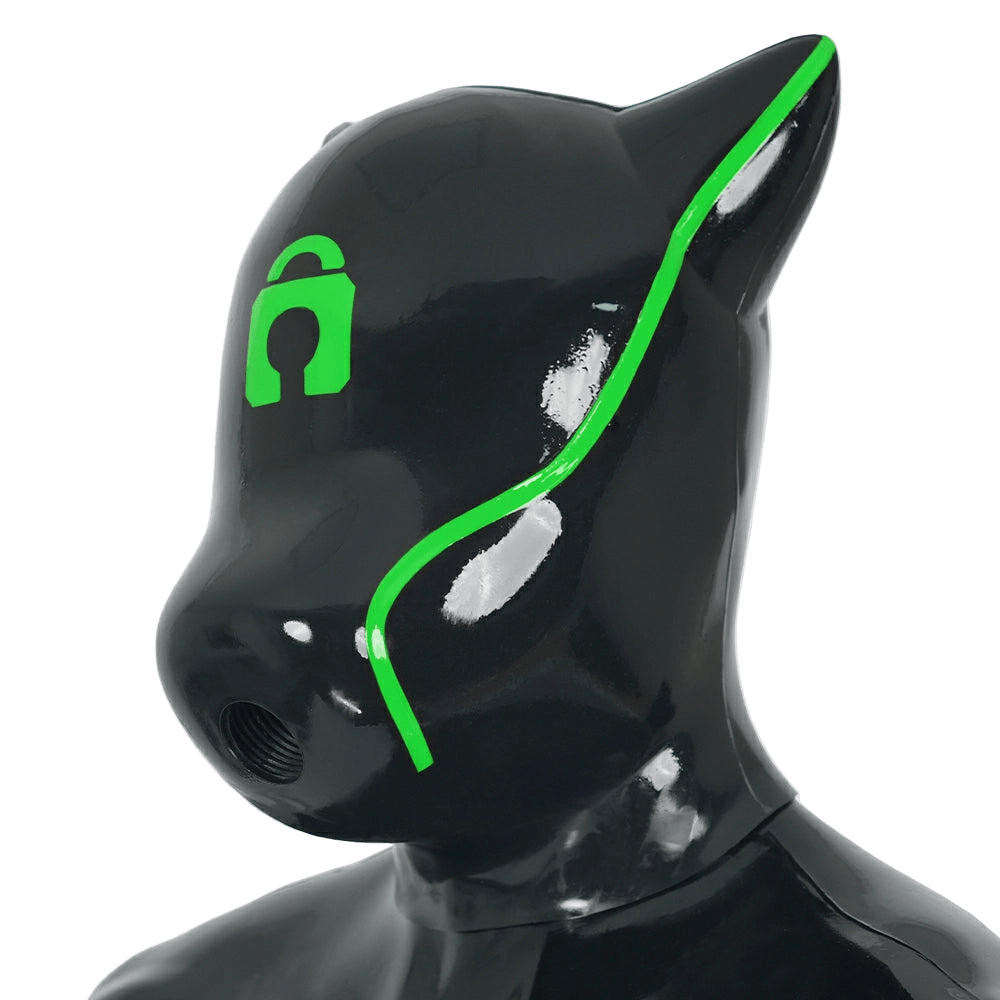 Furrjoi Padlock Drone Hood Lime Green - The Pup Play Hub