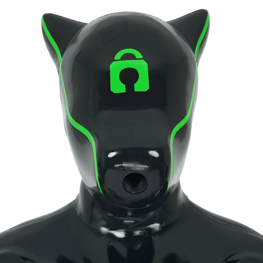 Furrjoi Padlock Drone Hood Lime Green - The Pup Play Hub