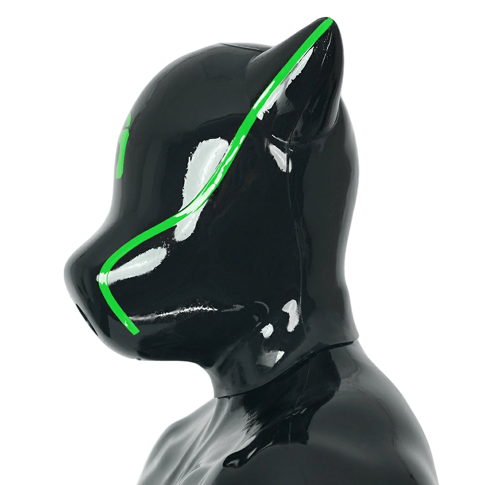 Furrjoi Padlock Drone Hood Lime Green - The Pup Play Hub