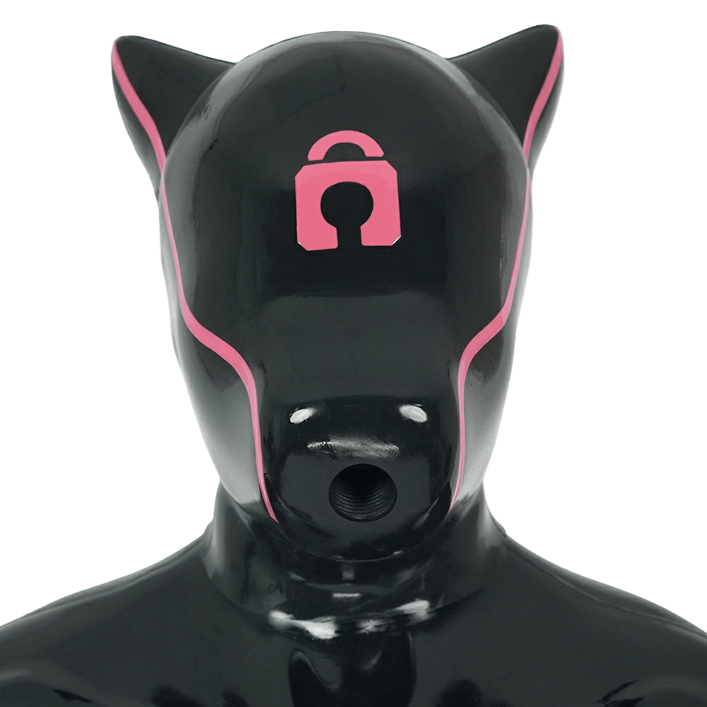 Furrjoi Padlock Drone Hood Pink - The Pup Play Hub