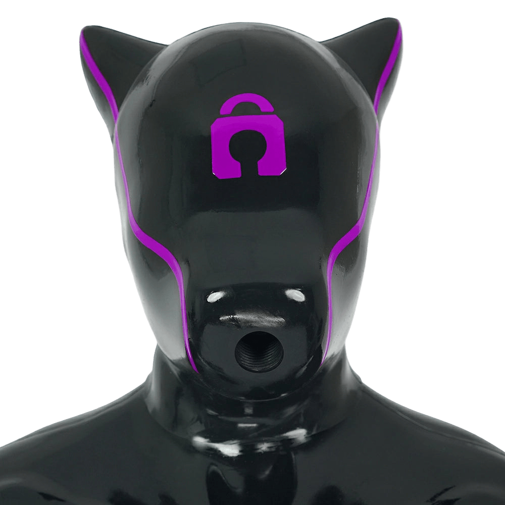 Furrjoi Padlock Drone Hood Purple - The Pup Play Hub