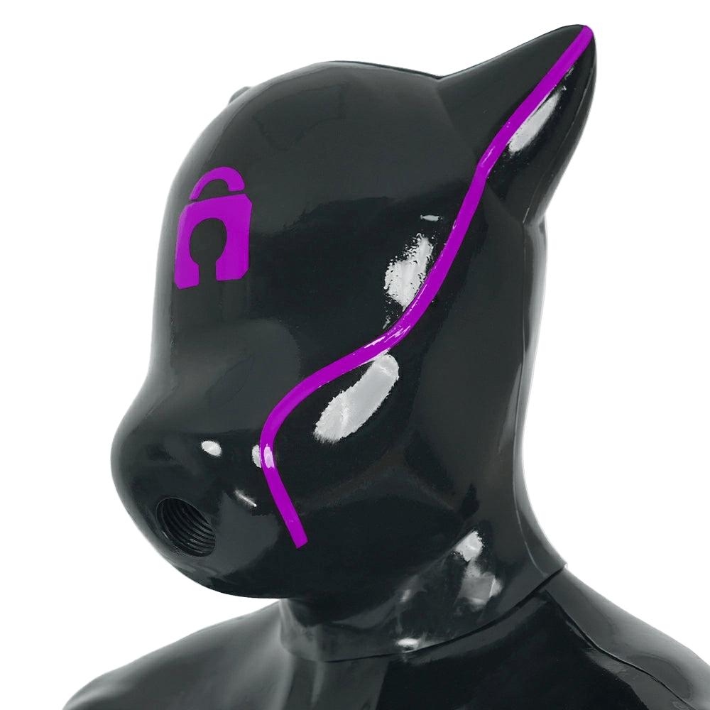 Furrjoi Padlock Drone Hood Purple - The Pup Play Hub