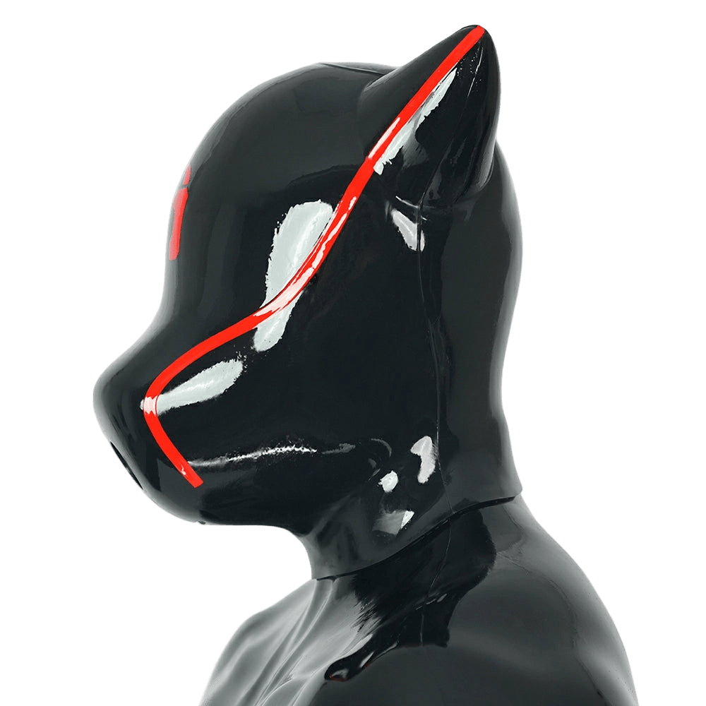 Furrjoi Padlock Drone Hood Red - The Pup Play Hub