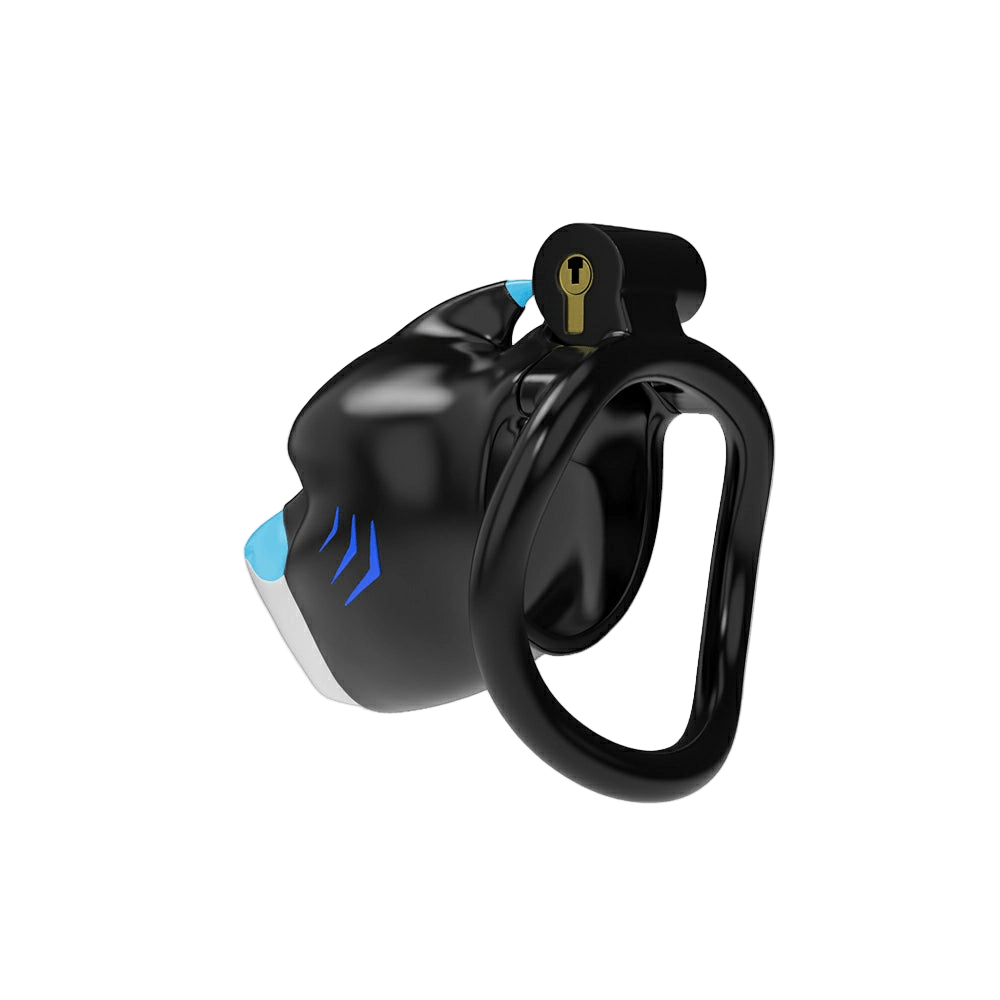 Furrjoi Shark Chastity Cage Blue - The Pup Play Hub