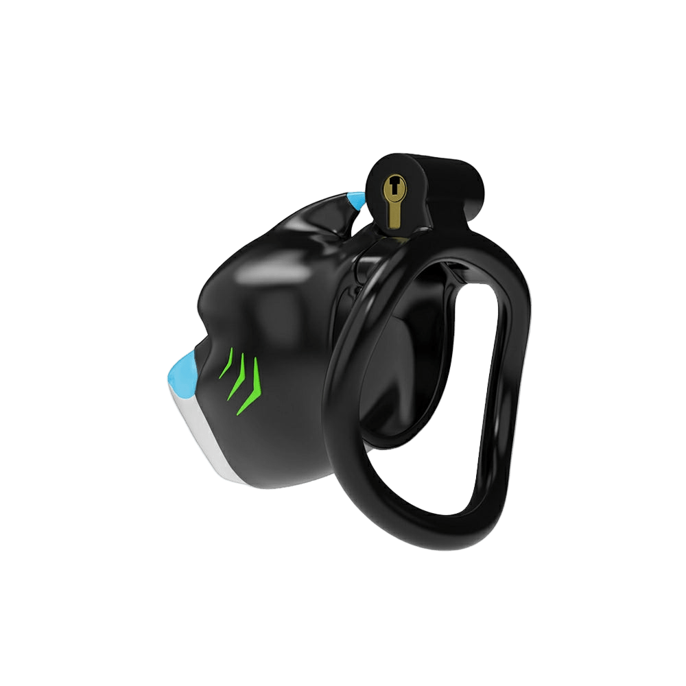 Furrjoi Shark Chastity Cage Lime Green - The Pup Play Hub