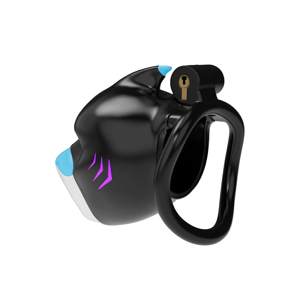 Furrjoi Shark Chastity Cage Purple - The Pup Play Hub