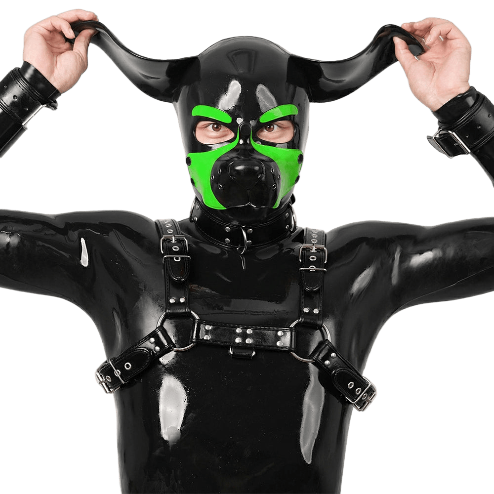 Furrjoi Silicone Beagle Hood Lime Green - The Pup Play Hub