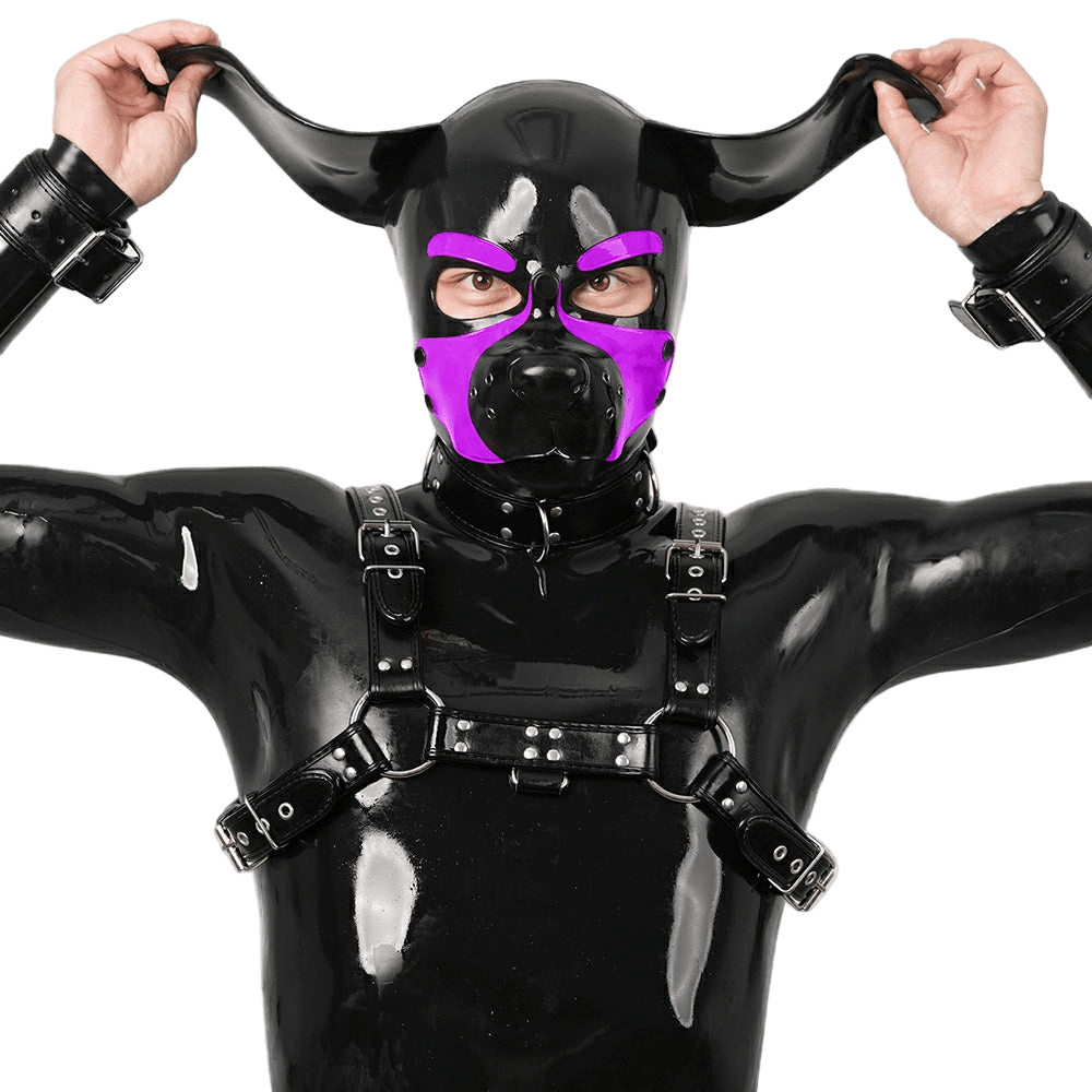 Furrjoi Silicone Beagle Hood Purple - The Pup Play Hub