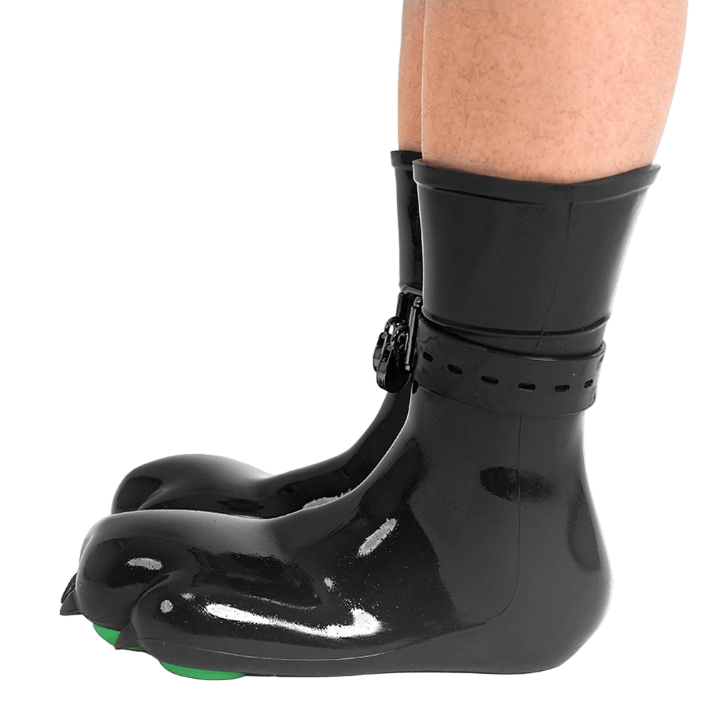 Furrjoi Silicone Canine Paw feet with Bindings Green - The Pup Play Hub