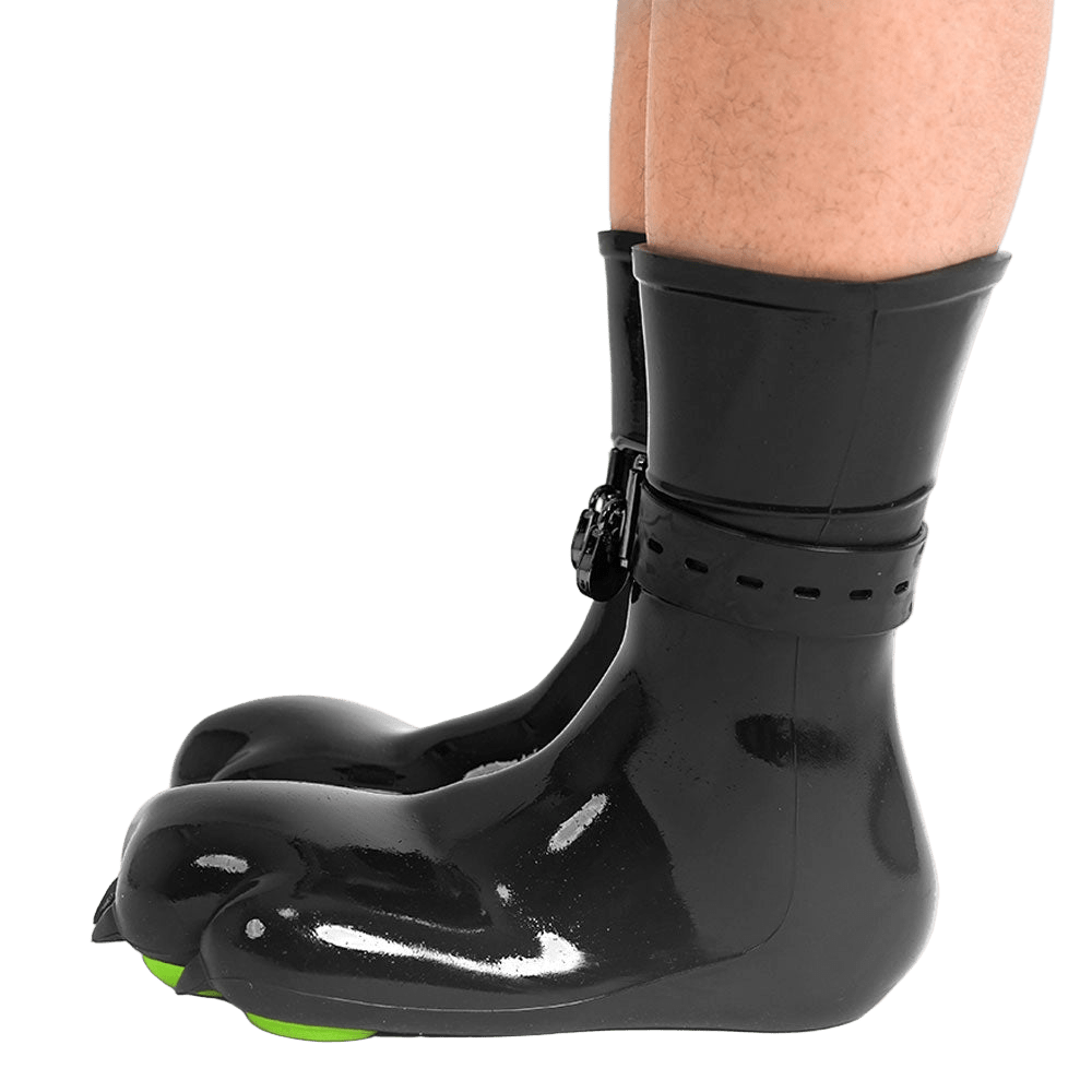 Furrjoi Silicone Canine Paw feet with Bindings Lime Green - The Pup Play Hub