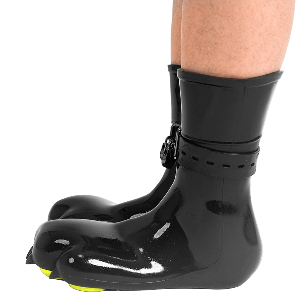 Furrjoi Silicone Canine Paw feet with Bindings Yellow - The Pup Play Hub