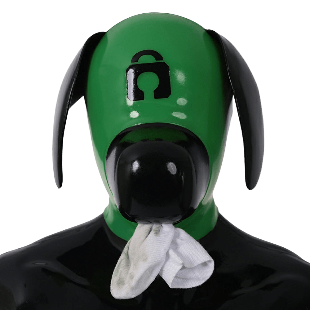 Furrjoi Silicone Lapsus Hood Green - The Pup Play Hub