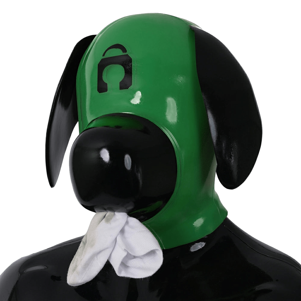 Furrjoi Silicone Lapsus Hood Green - The Pup Play Hub