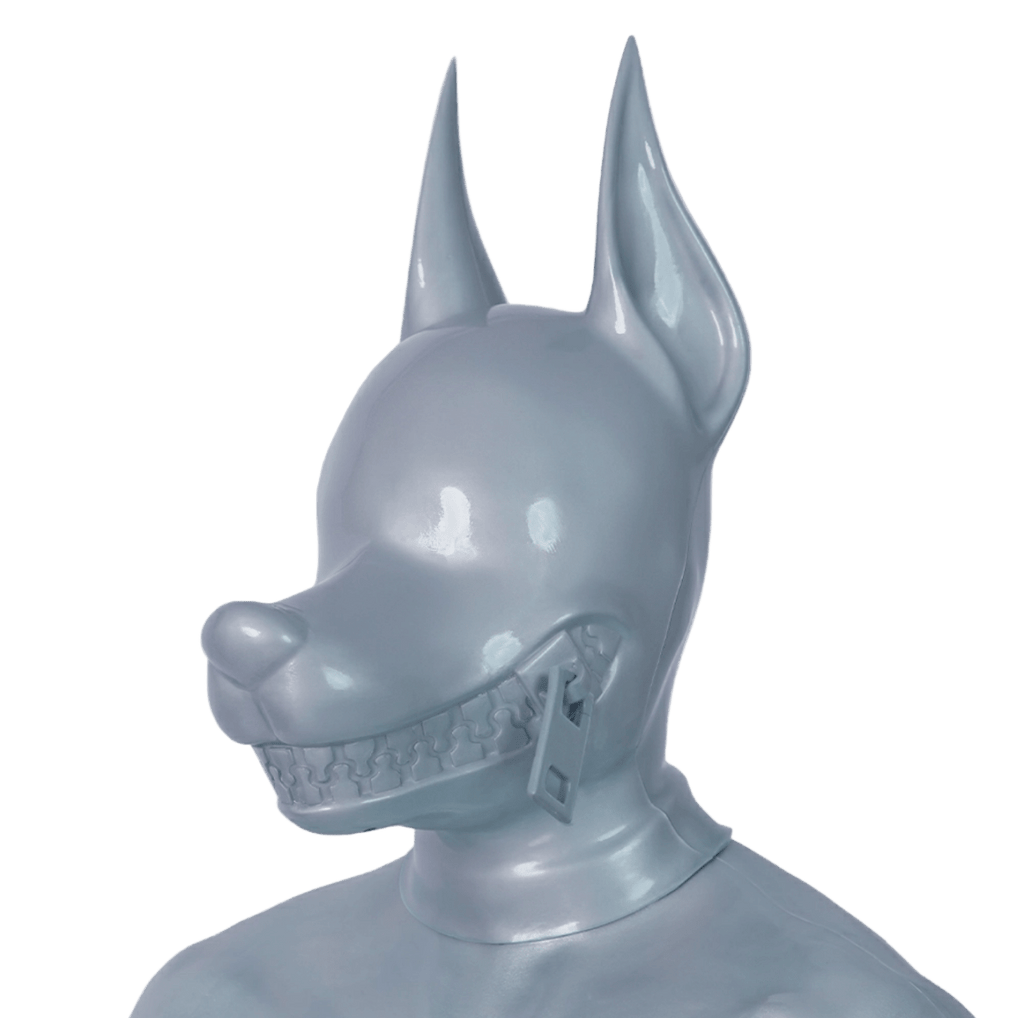 Furrjoi Zipper Dog Hood Silver - The Pup Play Hub