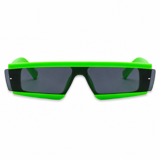 Neon Green Cyber Glasses