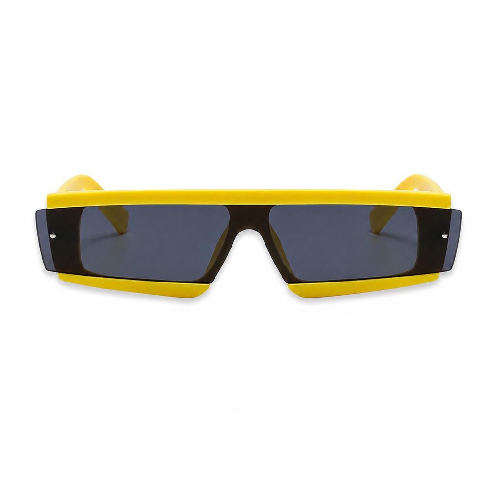 Neon Yellow Cyber Glasses