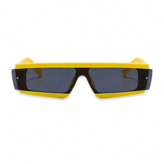 Neon Yellow Cyber Glasses