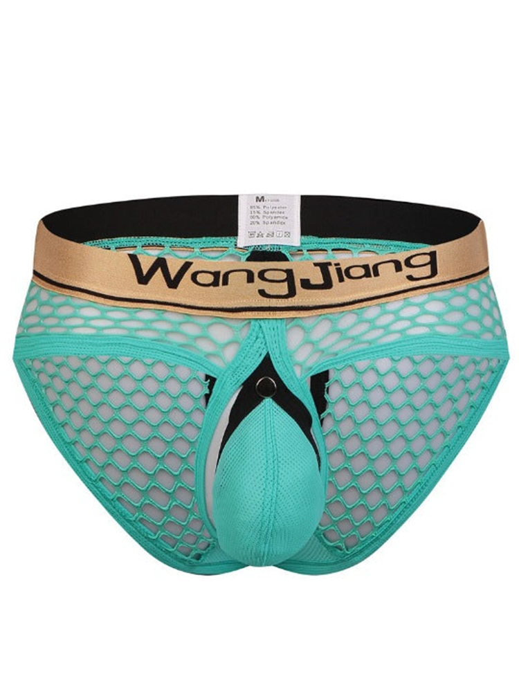 Mens Sexy Mesh Breathable U Convex Pouch Briefs