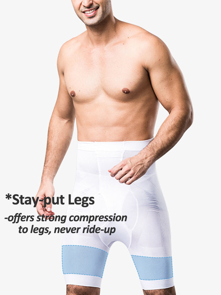 Men's High Waist Tummy Control Shaper Boxer Briefs