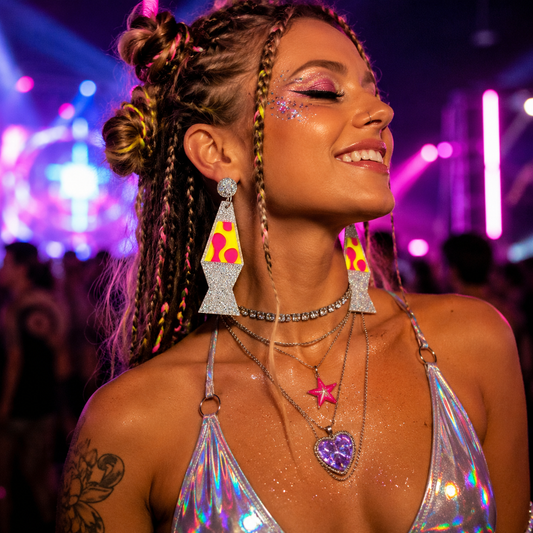 Glitter Lava Lamp Drop Earrings