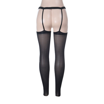 Gothic Cross Thigh High Stockings