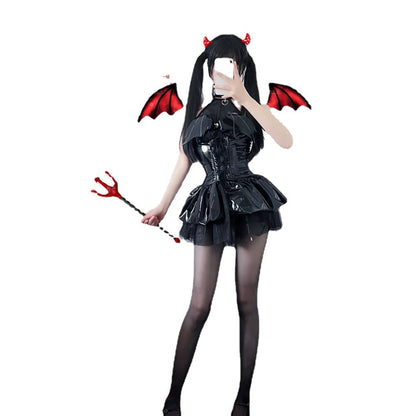 Gothic Devil Femboy Lingerie Set