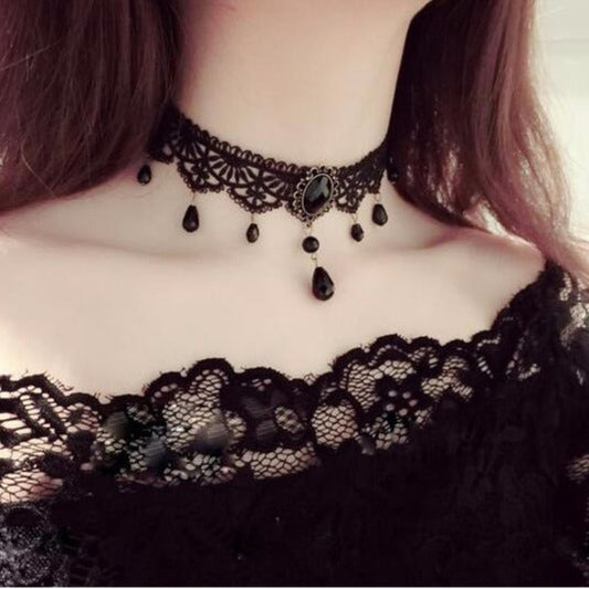 Gothic Lace Choker