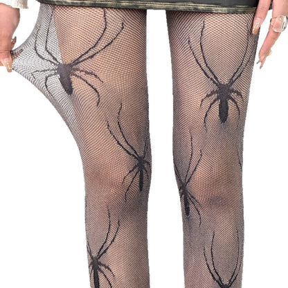 Gothic Spider Mesh Pantyhose