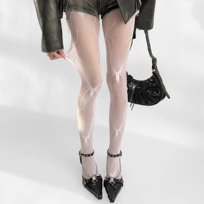 Gothic Spider Mesh Pantyhose