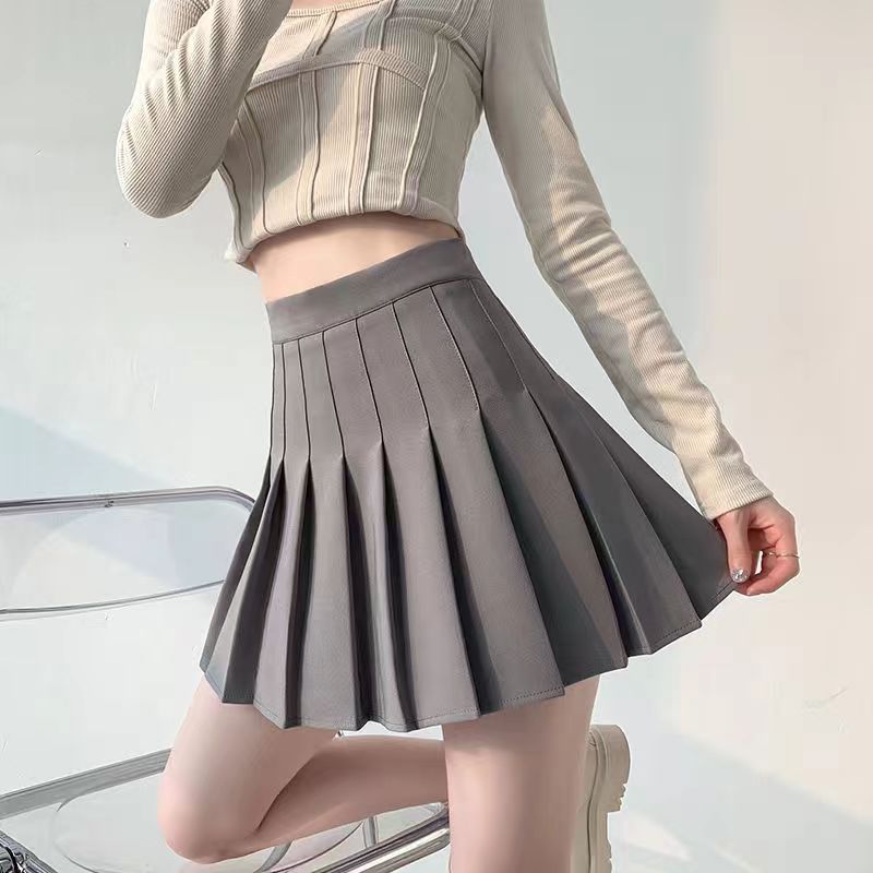 High Waist Summer Pleated Skirt