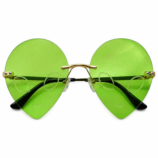 Green Alien Festival Glasses – Statement Rave Eyewear