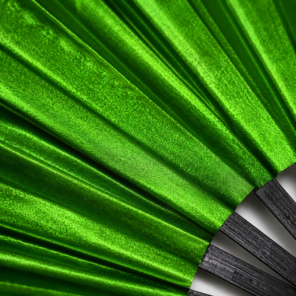 Green Shimmer Metallic XL Festival Fan