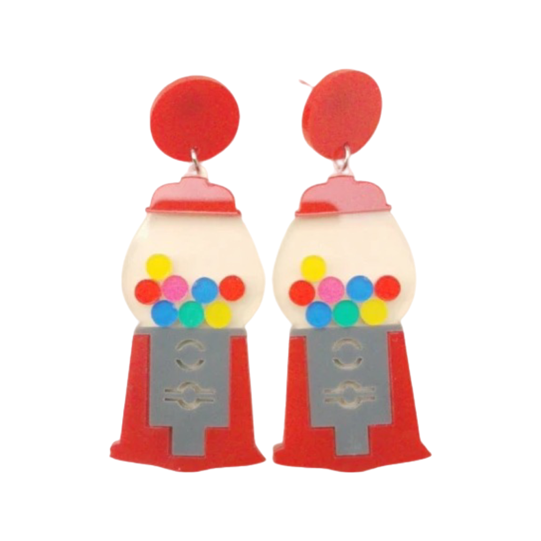 Gumball Machine Drop Earrings