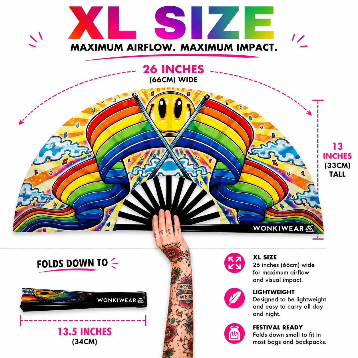 Happy Pride XL Festival Fan