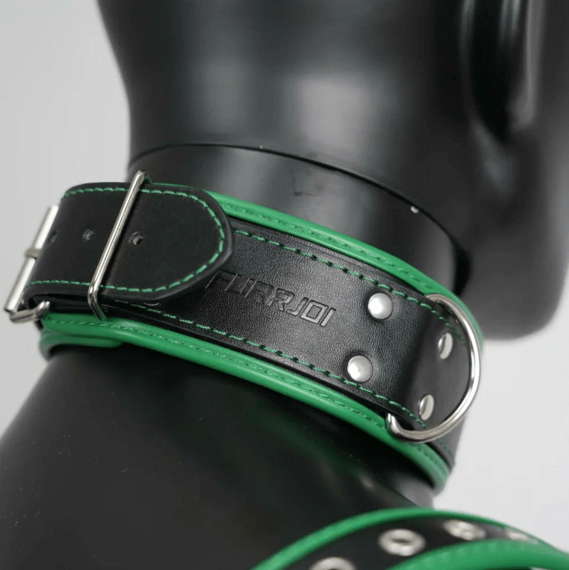 Harness, Cuff, Collar Bundle Green - The Pup Play Hub