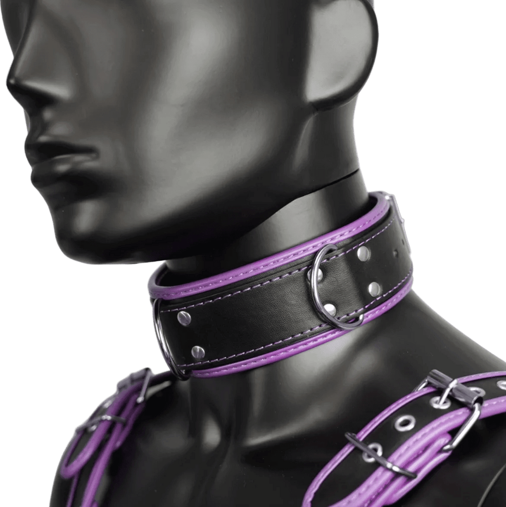 Harness, Cuff, Collar Bundle Purple - The Pup Play Hub