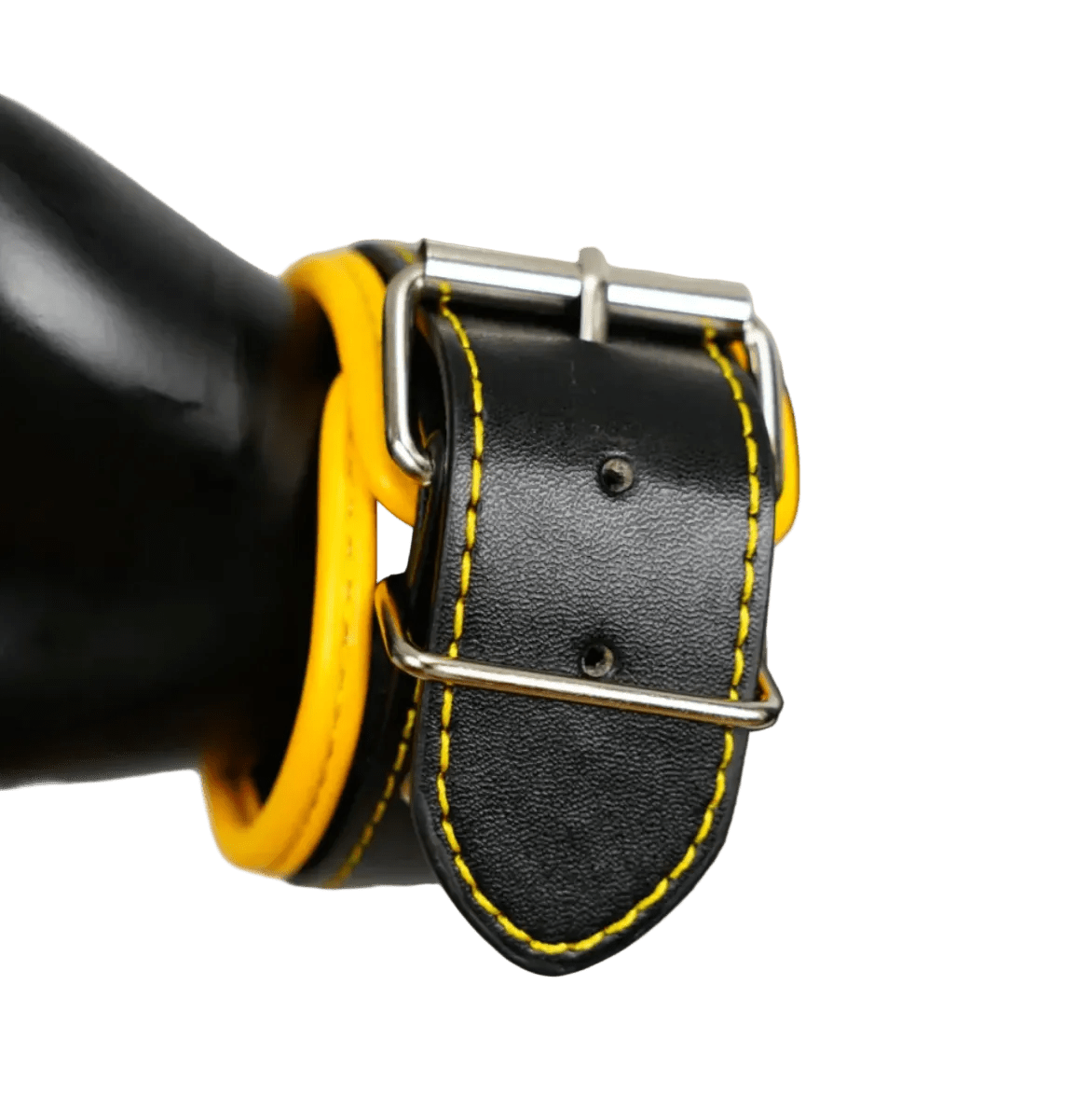 Harness, Cuff, Collar Bundle Yellow - The Pup Play Hub