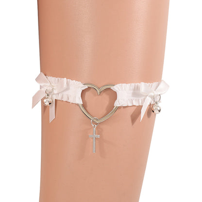 Heart Cross Femboy Leg Garter