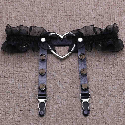 Heart Lace Femboy Garter