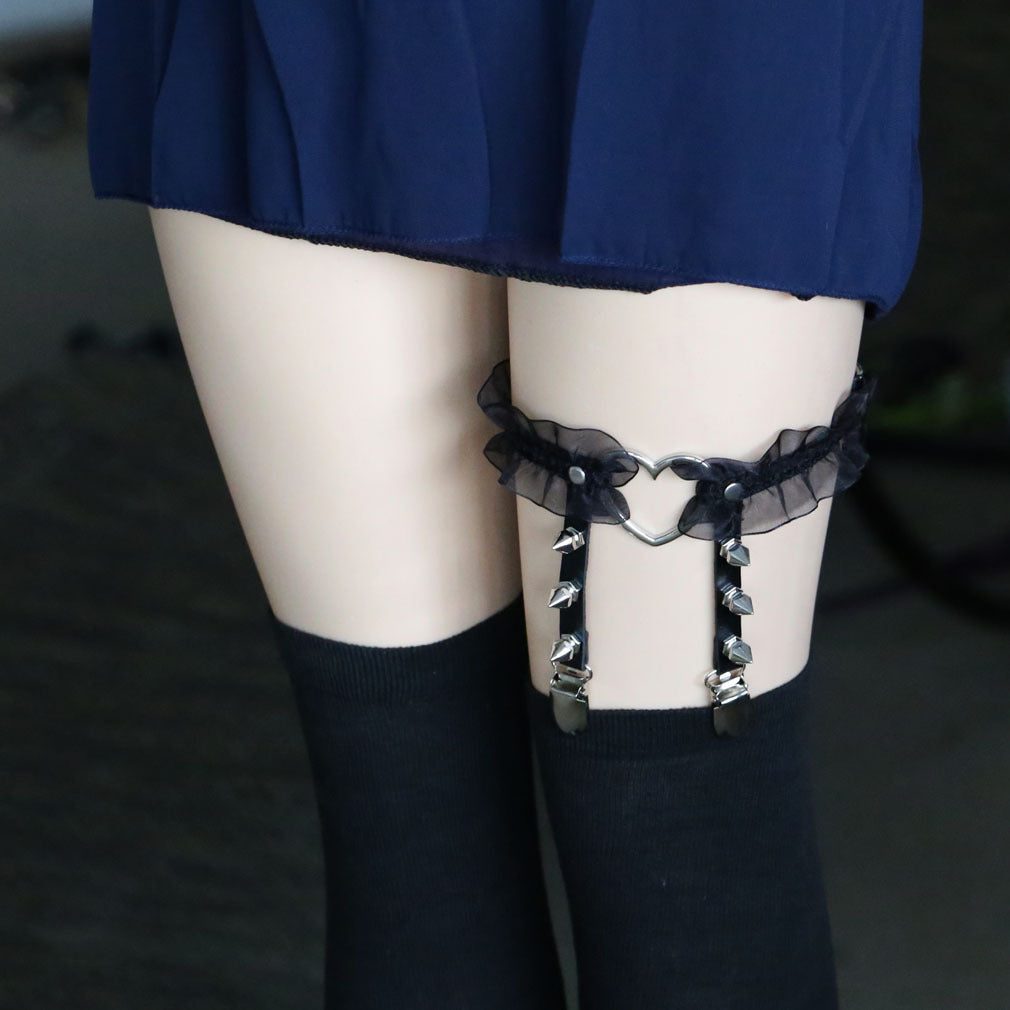 Heart Lace Femboy Garter
