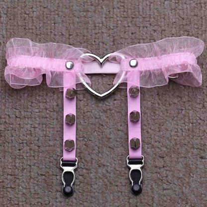 Heart Lace Femboy Garter