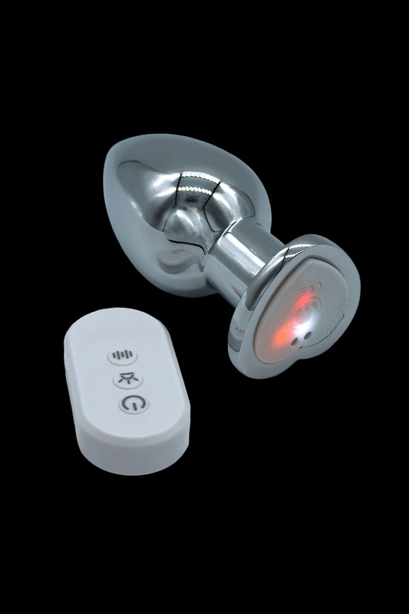 Heart Metal Light Up Anal Plug - The Pup Play Hub