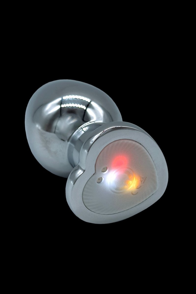 Heart Metal Light Up Anal Plug - The Pup Play Hub