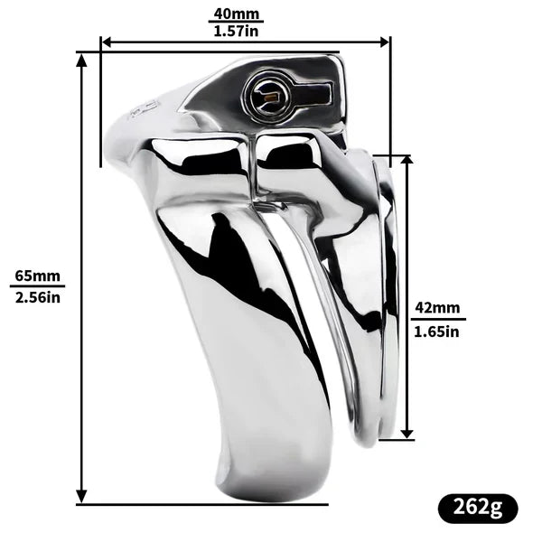 Heavy Duty Flat Chastity Cage