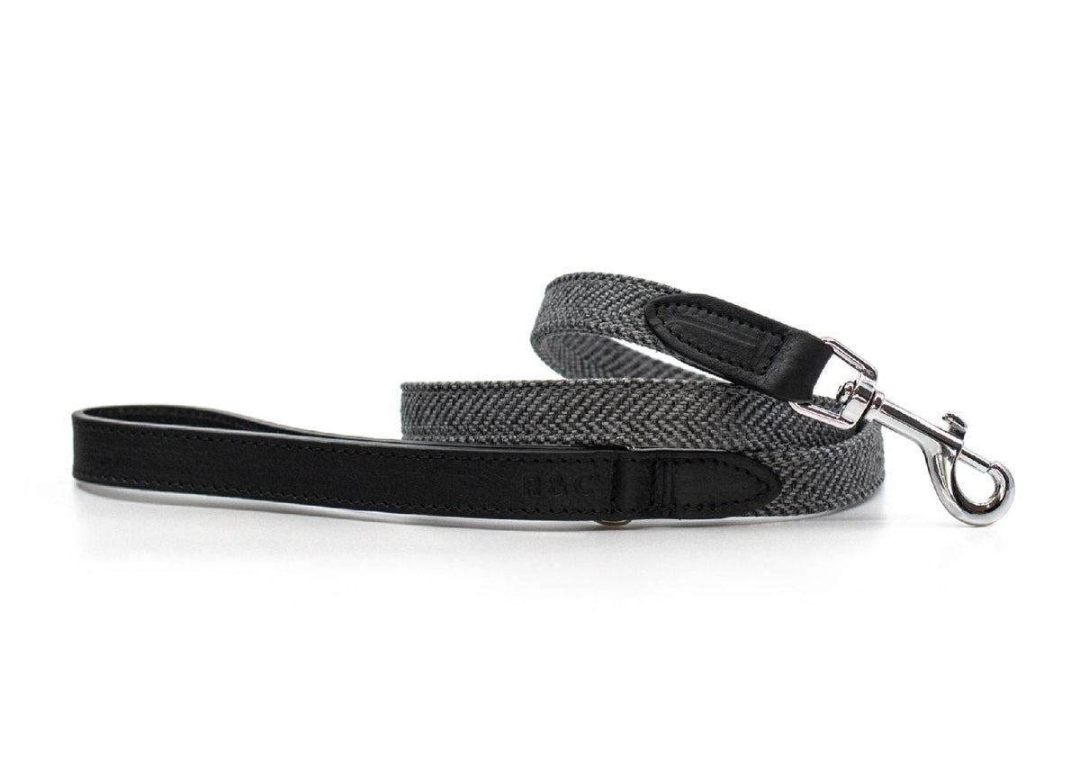 Herringbone & Leather Lead - Balmoral